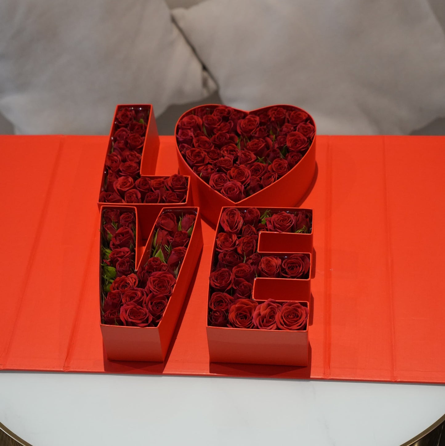 LOVE Box of Red Roses