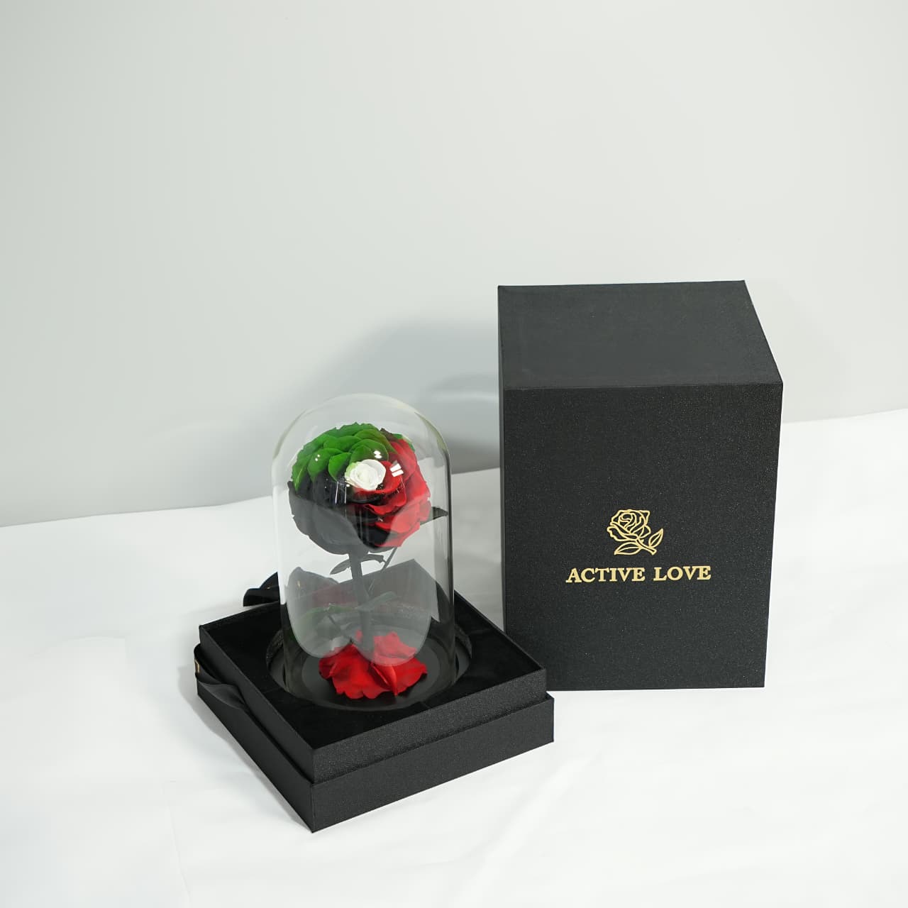 Eternal Rose in Glass Dome