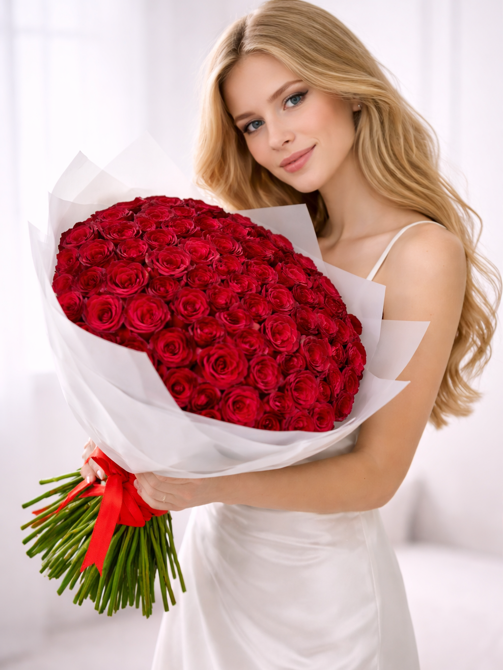 Valentine’s Pure Romance Roses