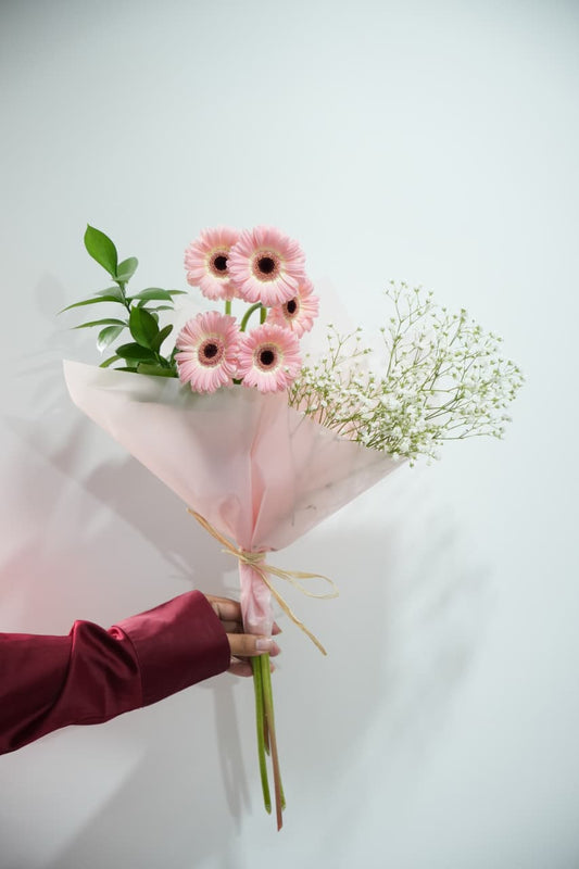 Blush Delight Gerbera Bouquet