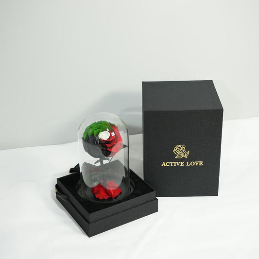 Eternal Rose in Glass Dome